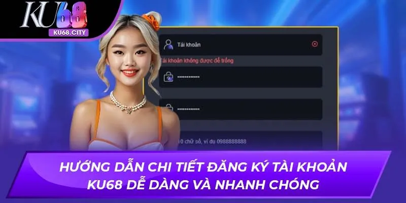 Hướng dẫn chi tiết đăng ký tài khoản KU68 dễ dàng và nhanh chóng