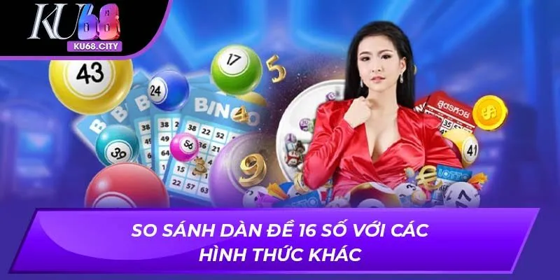 So sánh dàn đề 16 số với các hình thức khác